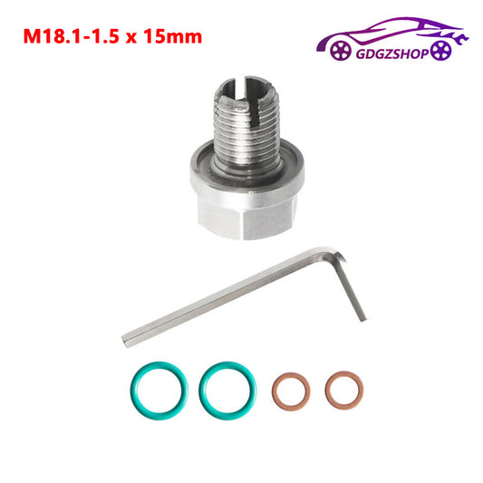 M18.1-1.5x15mm Oil Drain Plug Self Tapping Oil Pan Thread Repair Kit w/ O-Ring Q