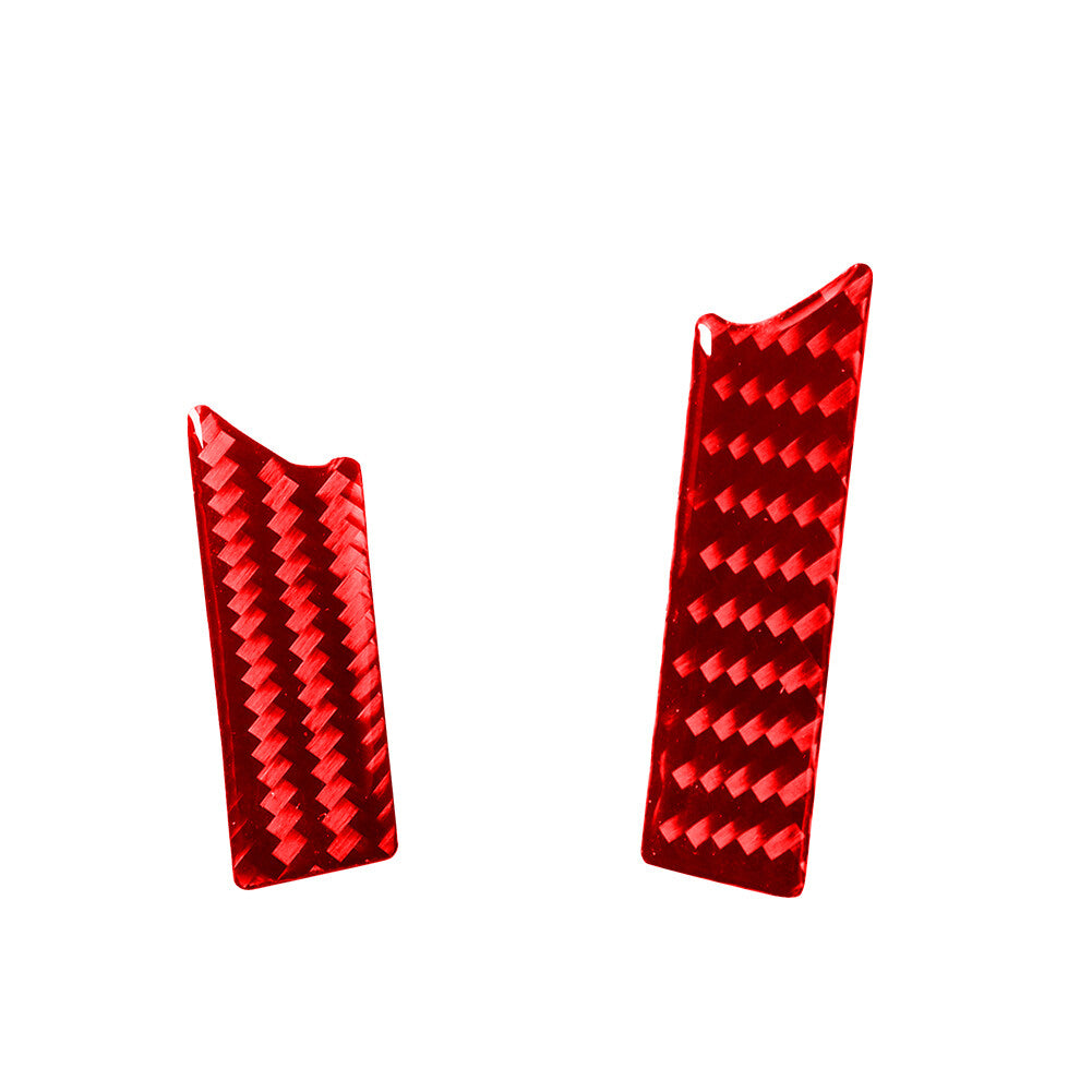2Pcs Carbon Fiber Door Panel Cover Trim for Land Rover Discovery Sport 2015-2019 v