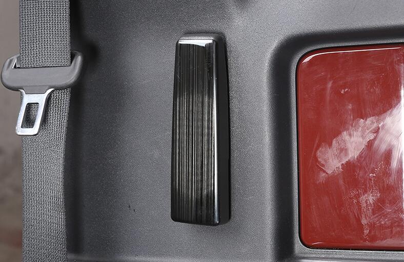 for Toyota FJ Cruiser 2007-2021 Black Steel Rear Inner Door Handle Cover 2PCS