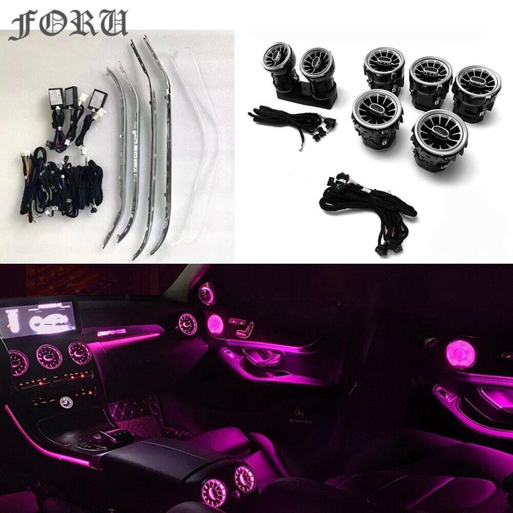 64 Colors Air Vent LED Ambient Light Set for Mercedes-Benz C Class W205 GLC X253