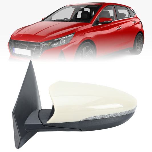 F¨¹r for Hyundai I20 MK3 BC BI 2020-2024 Au?enspiegel R¨¹ckspiegel Links Wei? 8 Draht