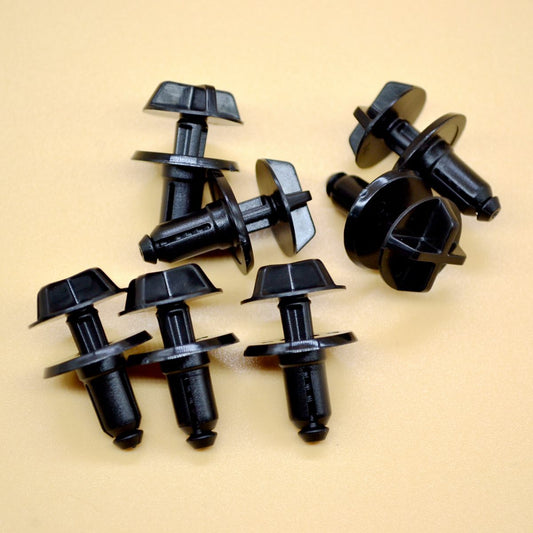 10pcs Fender Liner Rivet Radiator Sight Shield Push-Type Clips for Ford for Mustang