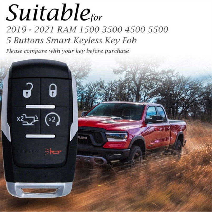 2019-2020 Car Remote Key Fob Case Cover Shell for Dodge for Ram 2500 3500 4500 5500