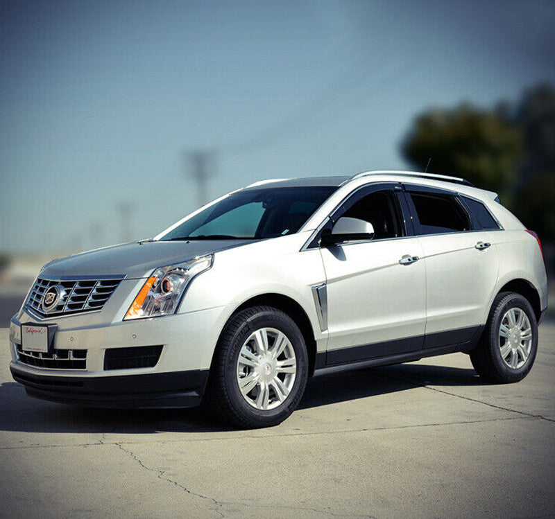 for Cadillac SRX 2010-2016 Chrome Trim Side Window Visors Guard Vent Deflectors