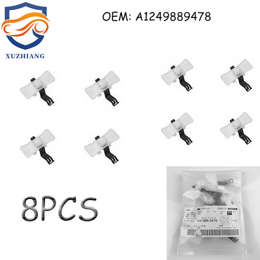 8-piece low-profile molded trim positioning clips for Mercedes-Benz W124 E-Class