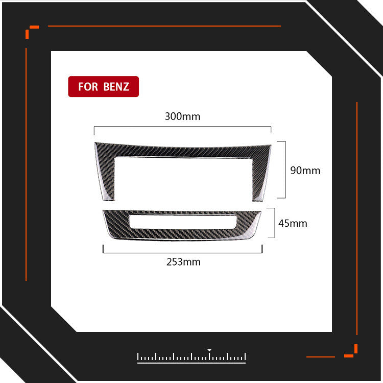 Air conditioning panel carbon fiber protective cover suitable for Mercedes C-Class W204 C220 C200 C350