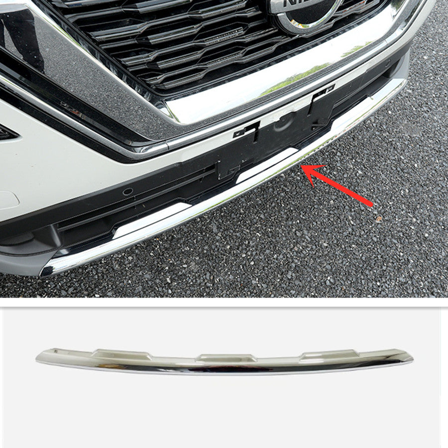 for Nissan Rogue 2021-2024 Front Lower Bumper Chrome Protector Strip Cover Trim