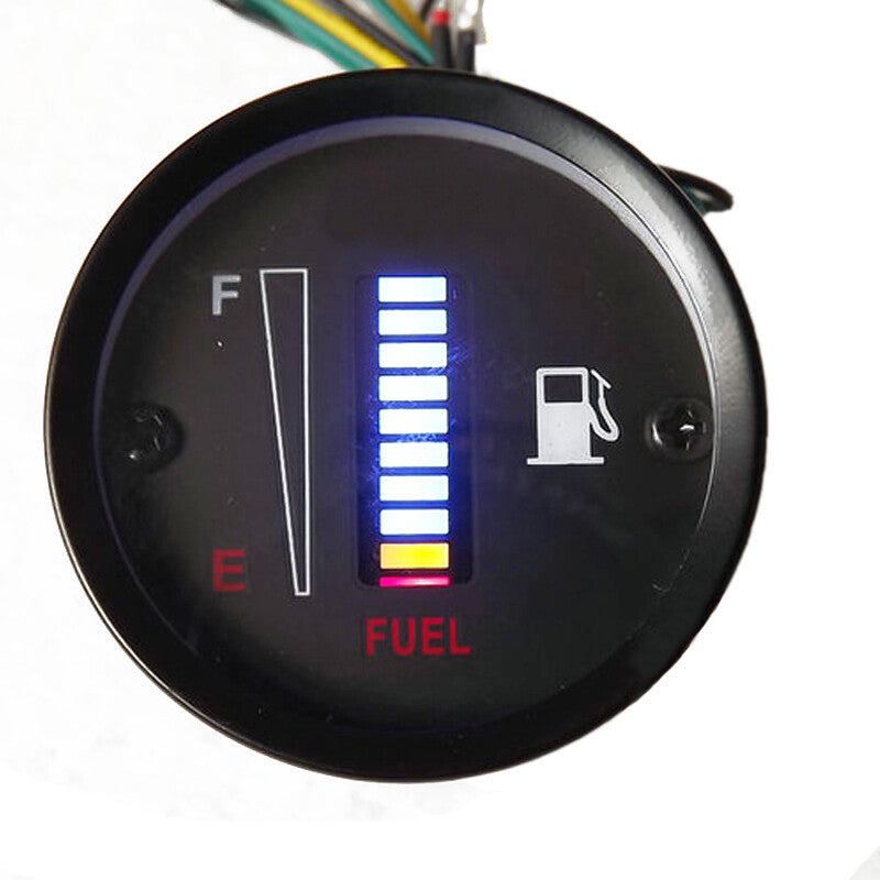 12-volt car, motorcycle, scooter, 2-inch 52mm LED display, fuel level gauge, digital instrument cluster - n