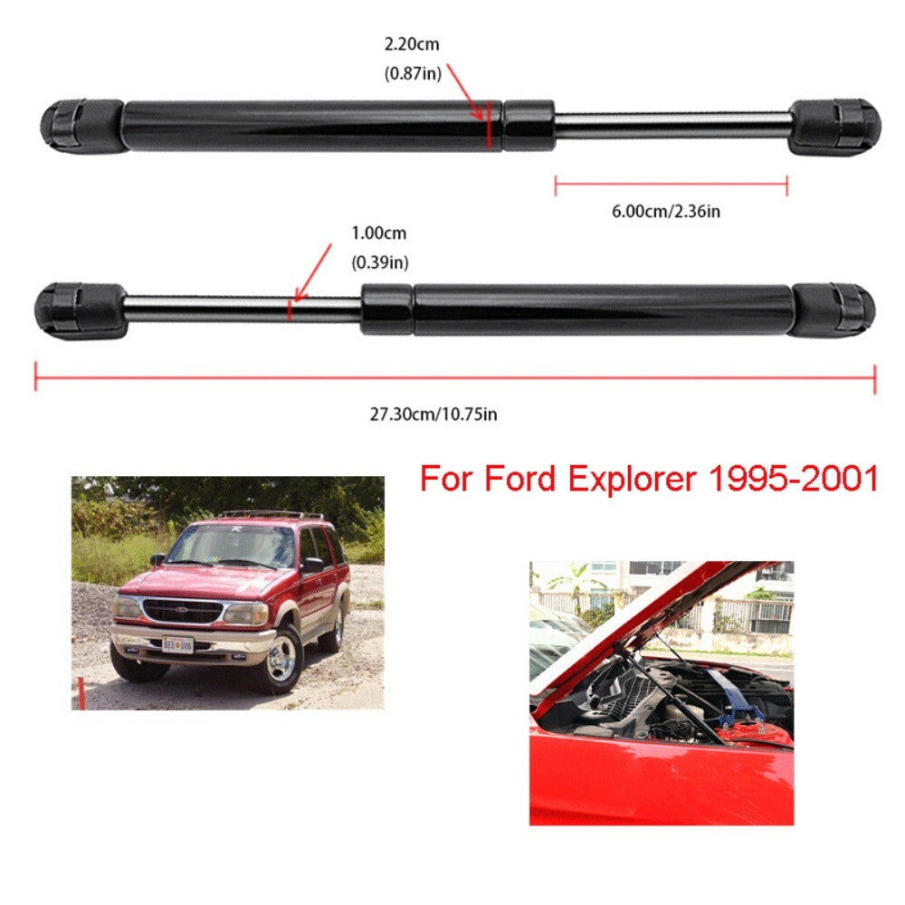 2x Front Hood Lift Support Gas Struts Spring Shock For Explorer 1995-2001. n