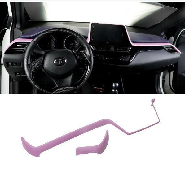 Pink Dashboard Side Vent Overlay Cover Trim 2PCS for Toyota CHR C-HR 2018-2021