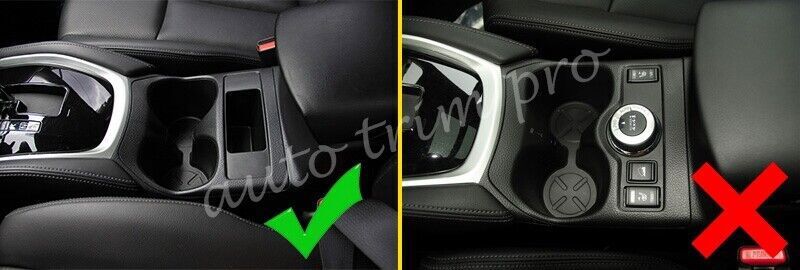Chrome ABS Molding Water Cup Holder Cover Trim Frame for Nissan X-Trail Rogue