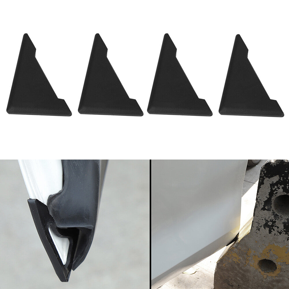 4PCS Car Door 90¡ã Angle Corner Cover Silicone Black Anti-Scratch Protector Kit
