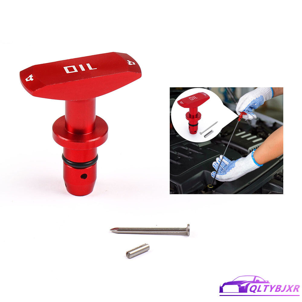Aluminum Oil Dipstick Pull Handle for Ford 1999-2011 for Mustang GT V8 GT500 Red