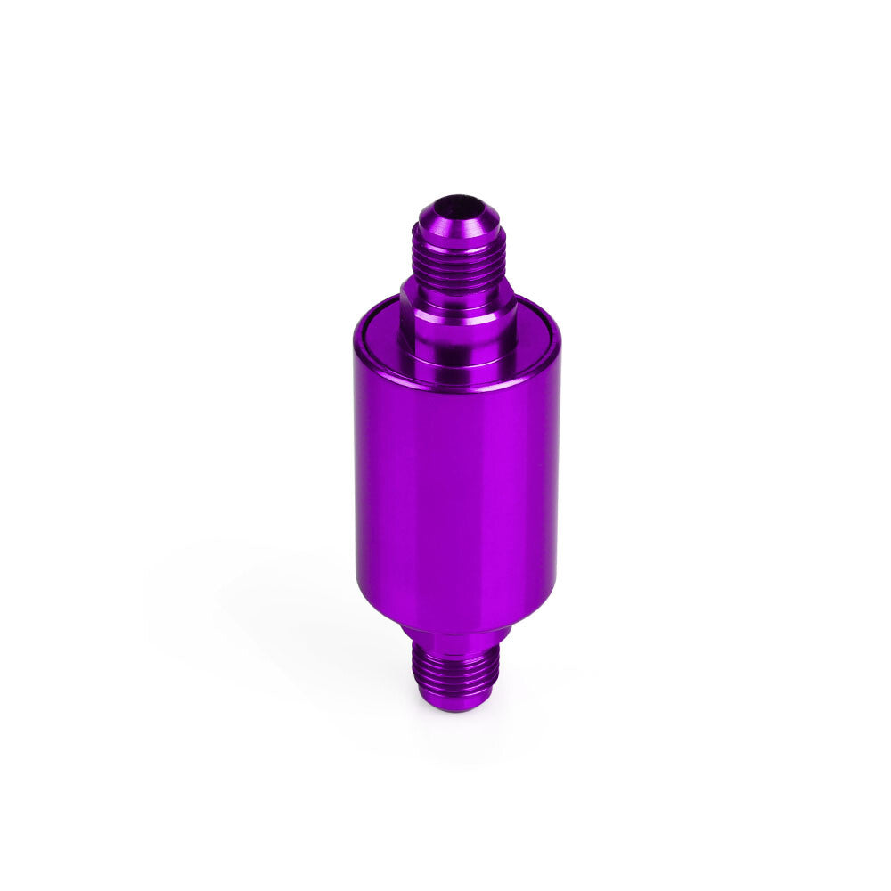 Car Flow Performance for Mini Oil Fuel Filter Inline With 100 Micron Element Purple Q