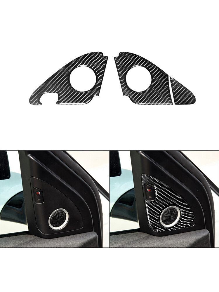 Red Carbon Fiber Rear Door Storage Strips Cover for Hyundai for Veloster JS 2019-22 v