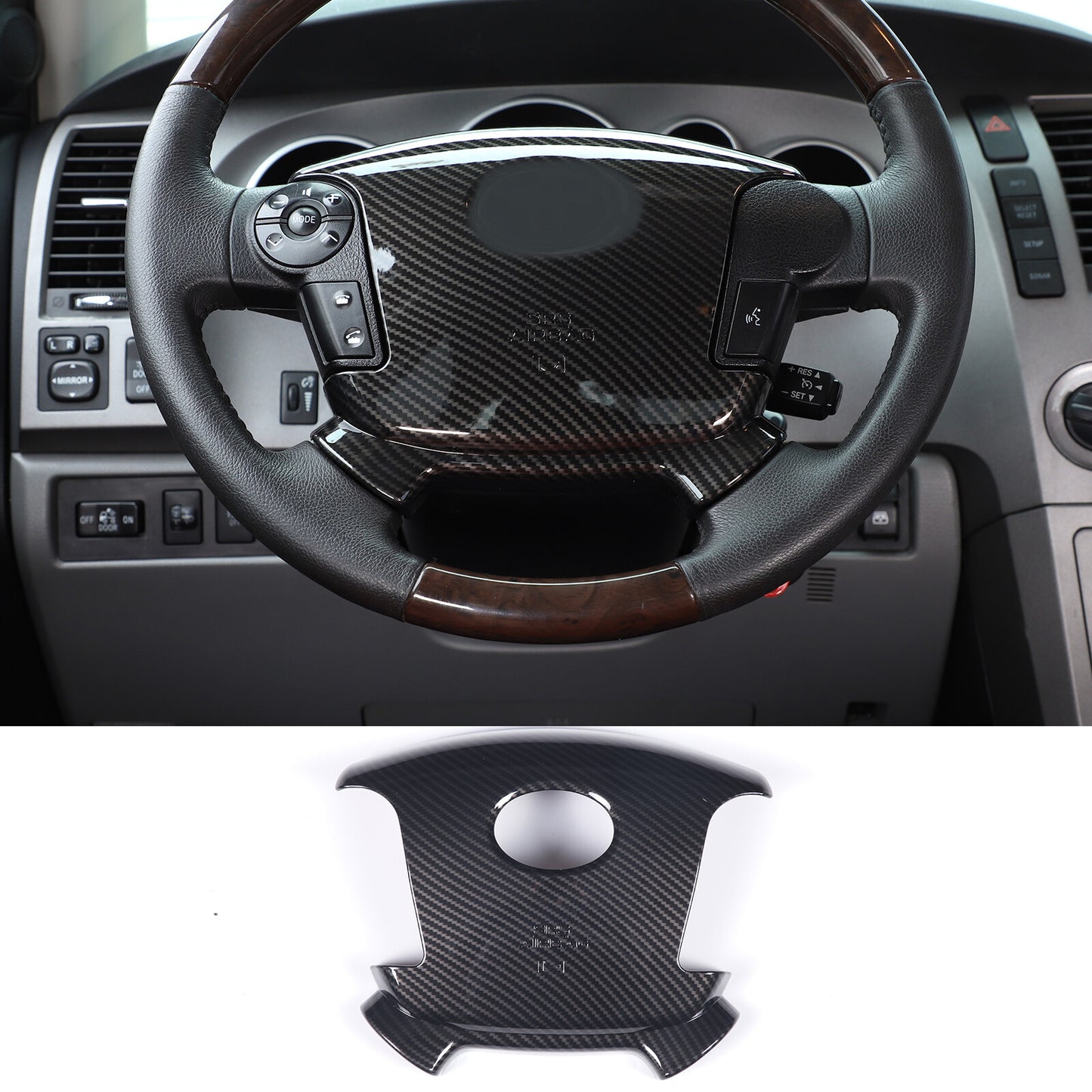 Carbon Fiber Copilot Instrument Trim Panel for FJ Cruiser 2007 - 2021- v