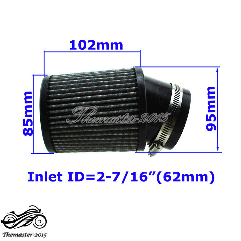 62mm Air Filter  Adapter Kit For Predator 301cc 420cc GX340 GX390 Clone Engine Q