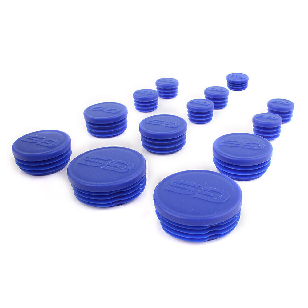 Deep Blue Frame End Cap Hole Plug Decor Cover Kit for BMW R1200GS LC ADV 2013-16 Q