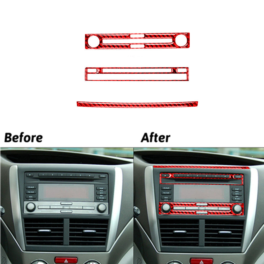 Central Control Trim Cover D For 1 Convertible E82/E88 2008-2013 Red v