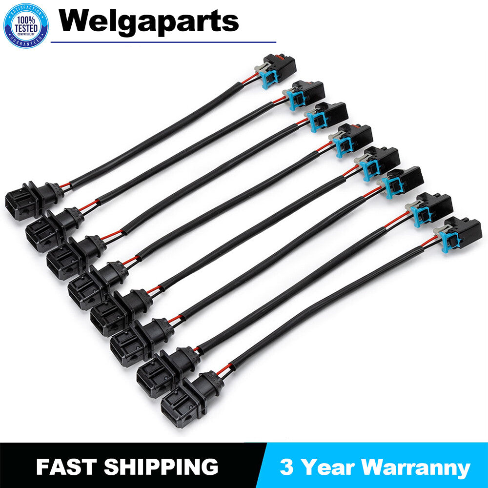 8 X For Jetronic EV1 to for Mini Multec 2 Fuel Injector Wire Harness Adapter