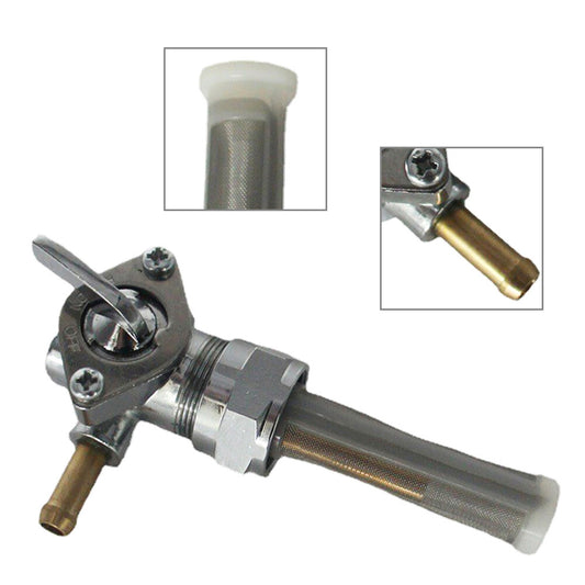 22mm Right Spigot Gas Tank Fuel Valve Petcock Switch for Harley Davidson Dyna Q