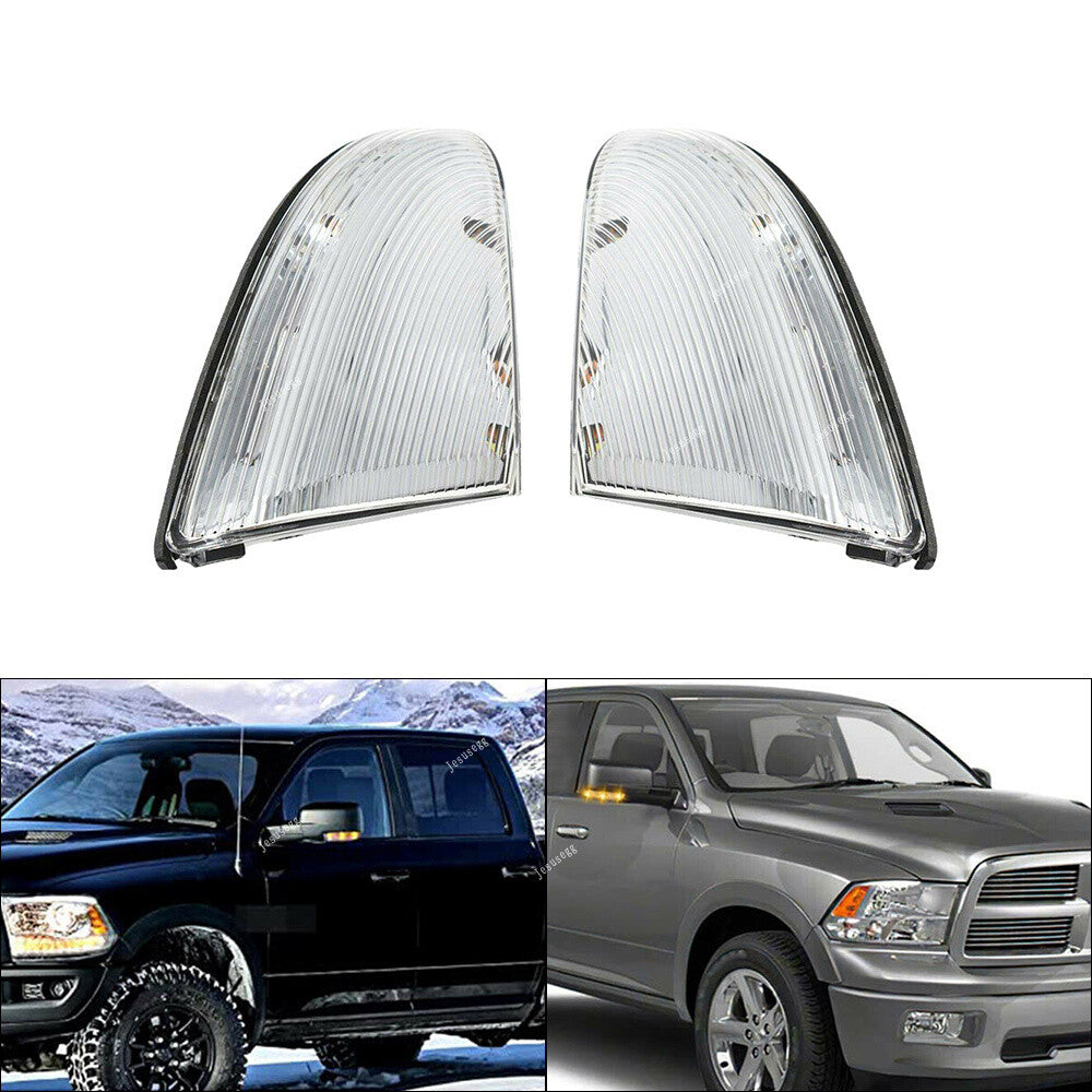 Front RightLeft Mirror Turn Signals Lamp Fit For 2009-2014 for Dodge for Ram 1500 2500