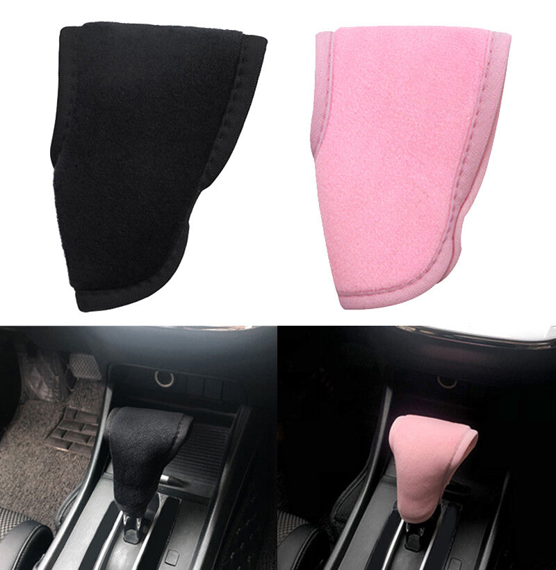 Black Auto Knob Shifter Knob Cover Gear Stick Protector Car Shift Lever Cover Q