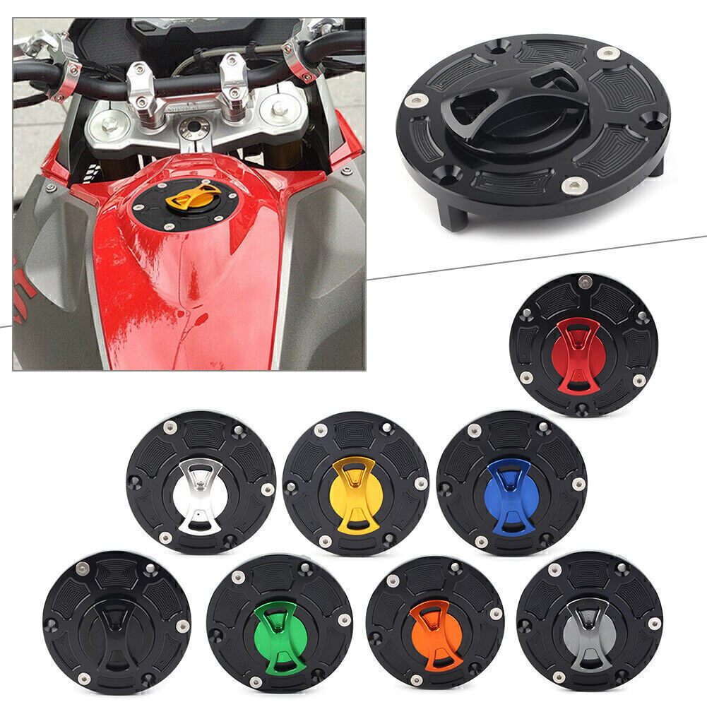 1x Black Red Gold Blue CNC Fuel Gas Tank Cap Cover Aluminum Fit for BMW G310R G310GS Q