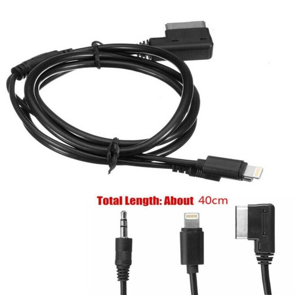 1x Black 8pin MMI Music Interface AUX Cable Cord Charging For IPOD n