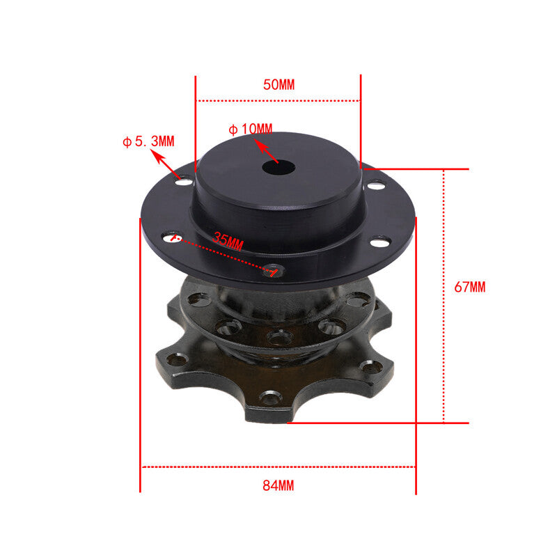 Car steering wheel quick release wheel racing adapter clip kit 70mm hole distance - n