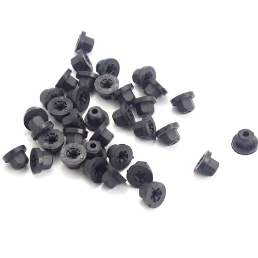Set of 20 Plastic Body Nut Flange Clips Fit for BMW E30 E32 for Benz 16131176747 New
