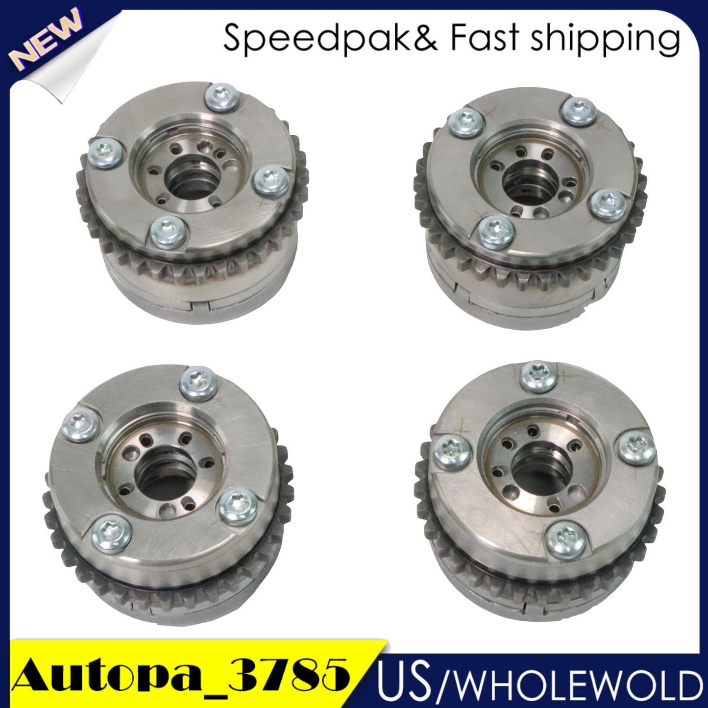 4Pcs Intake Exhaust L+R Camshaft VVT Gears for Benz W222 W166 E400 E350 C43