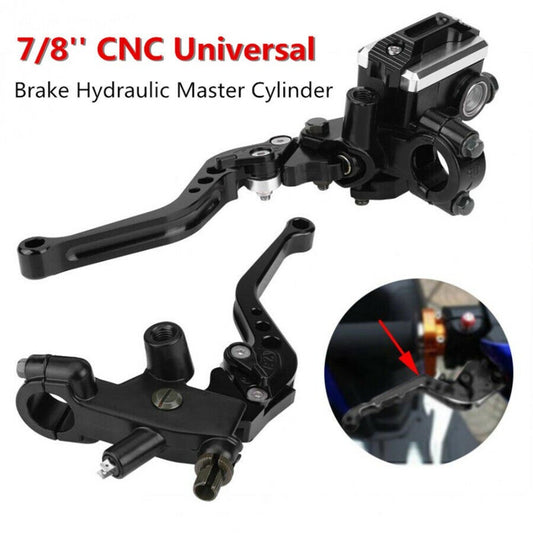7/8 CNC Front Brake Clutch Master Cylinder Lever Aluminum Alloy Kit Reservoir. n