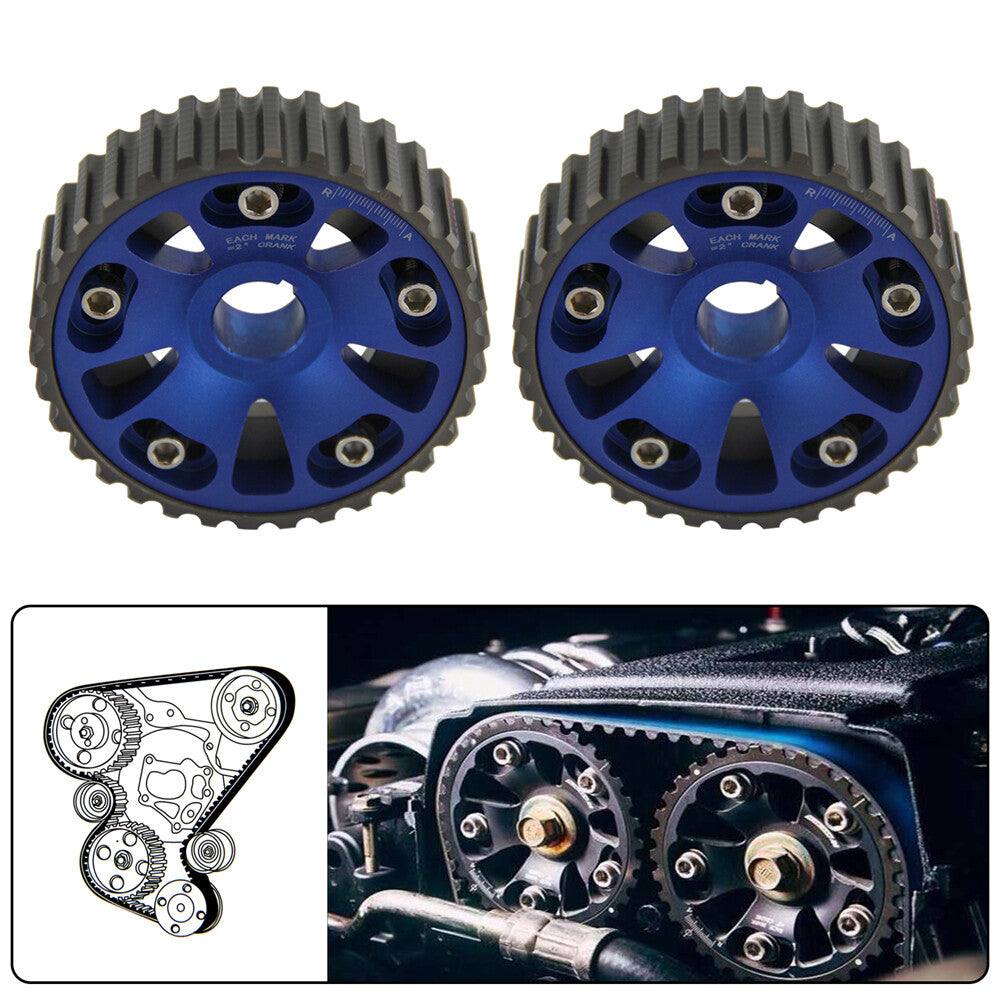 2PCS Racing Camshaft Gear Pulley for Acura Integra for Honda for Civic B16A B16B B18C BL