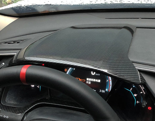 The red carbon fiber reading light panel trim frame is suitable for Corvette C8 2020 - 2023 v