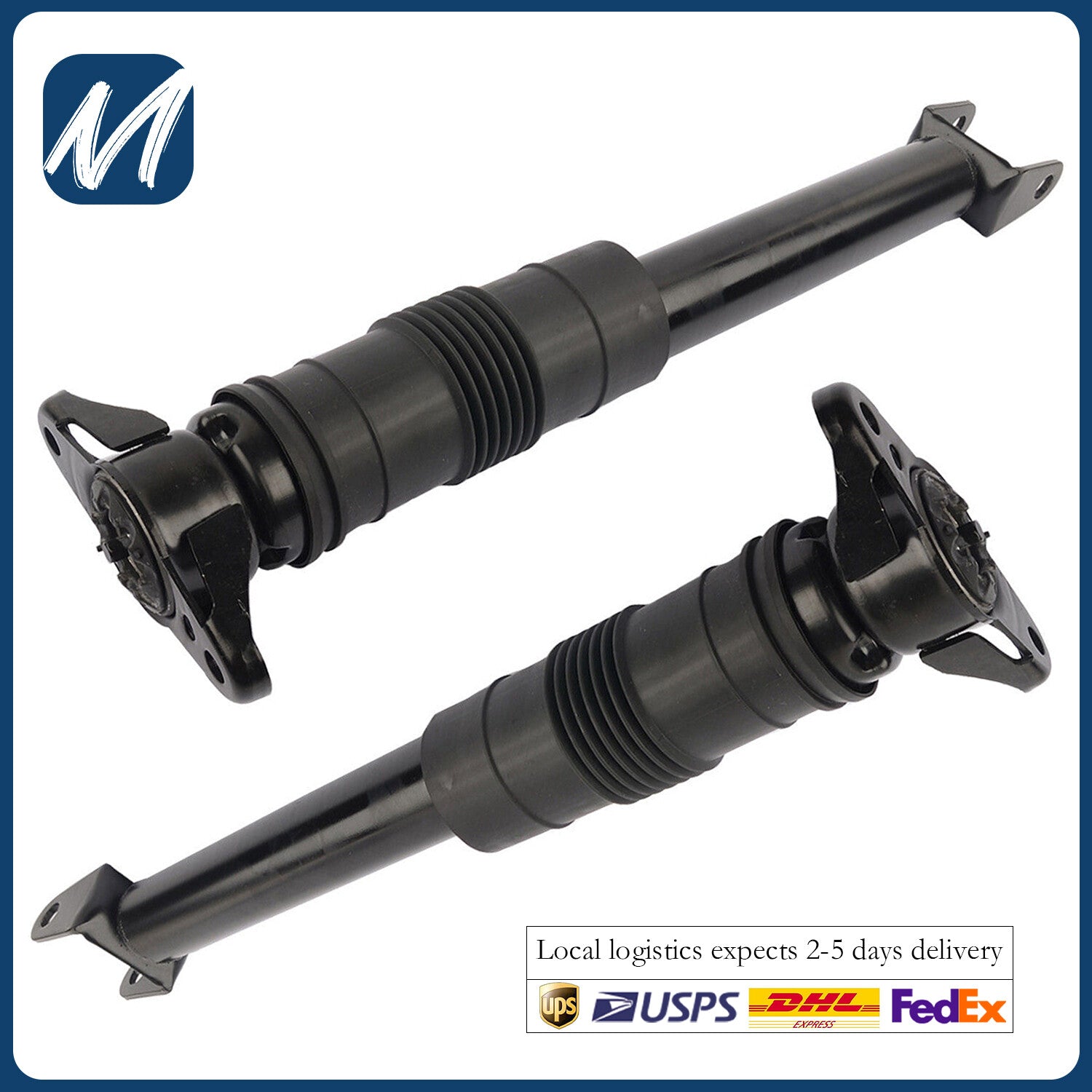 for Chrysler Town Country for Dodge Grand Caravan - Pair of rear shock absorbers
