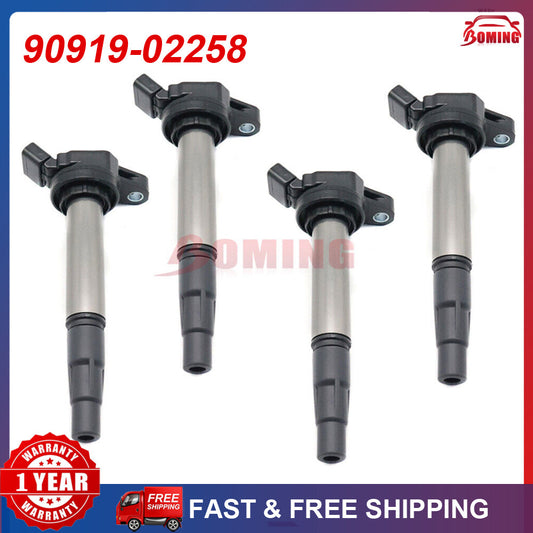 4x Ignition Coil for Toyota for Corolla Prius for Scion xD Yaris RAV4 Auris 90919-02258