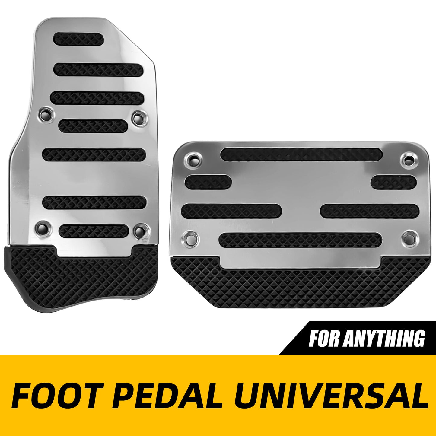 2Pcs Universal Non-Slip Automatic Gas Brake Foot Pedal Pad Cover Kit Accessories Q