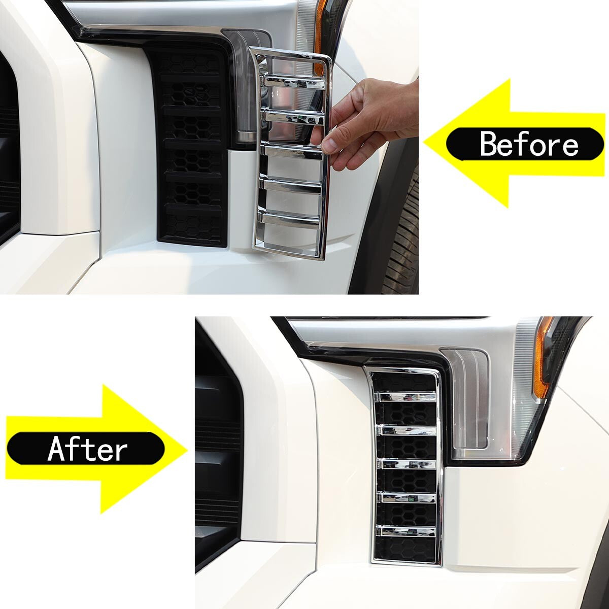 Chrome front air vent cover trim suitable for Tenderloin 2022 2023 2024 n