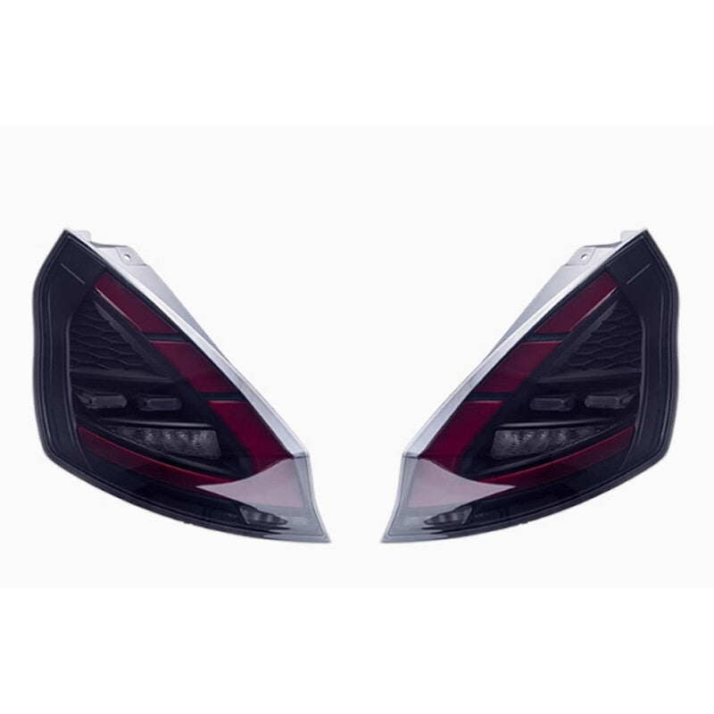 LED Black Tail Lights for Ford Fiesta Hatchback SE ST 11-19 Sequential Rear Lamp