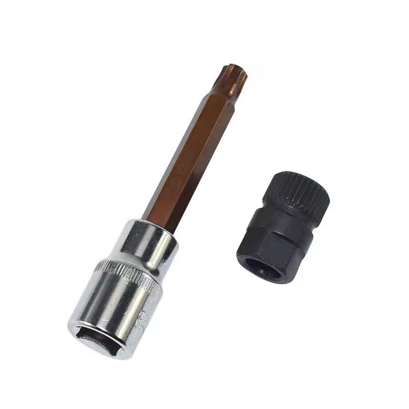 A set of tools for removing one-way pulleys from car alternators - n