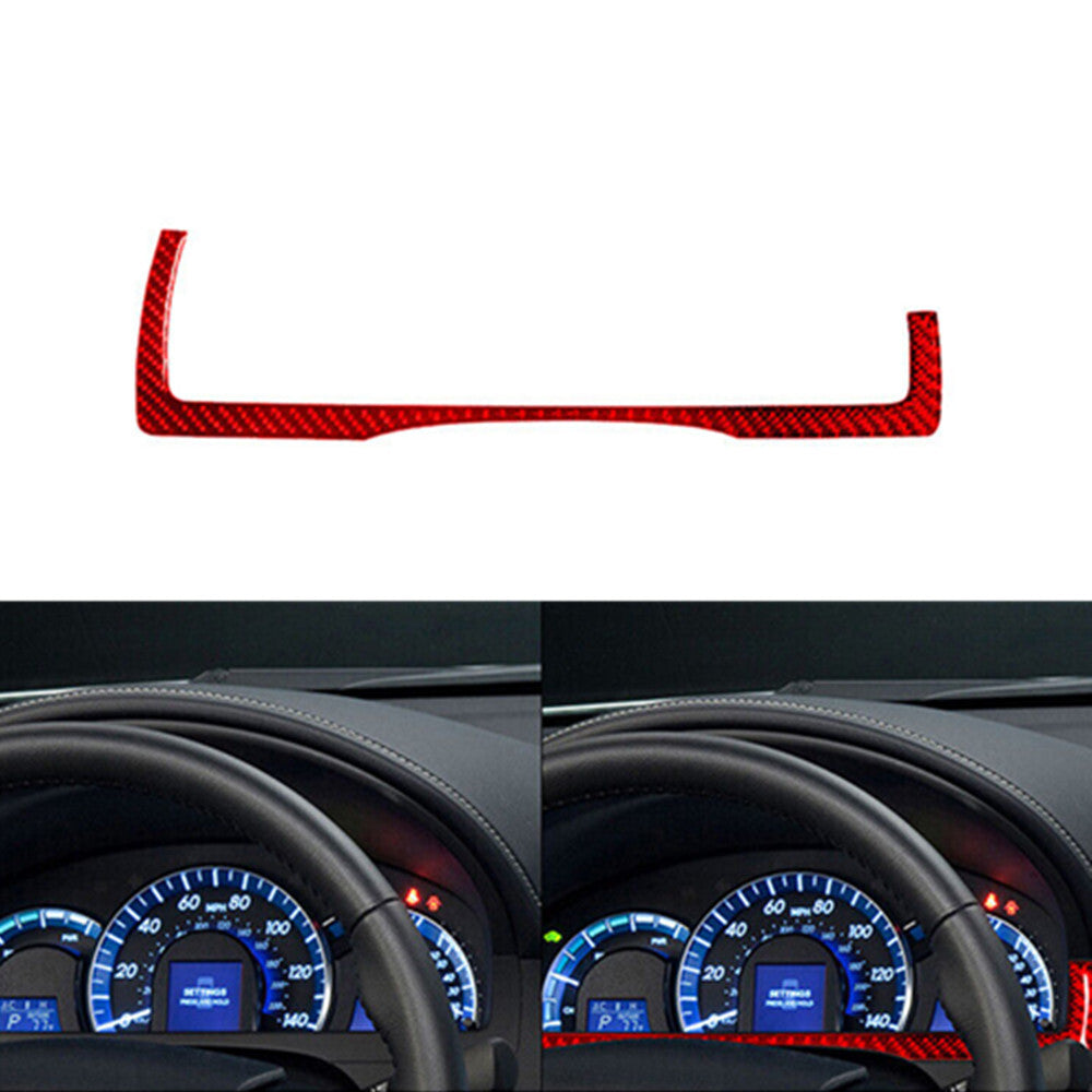 Red Carbon Fiber Passenger Door Control Cover Trim for Chrysler 200 2011-2014 v