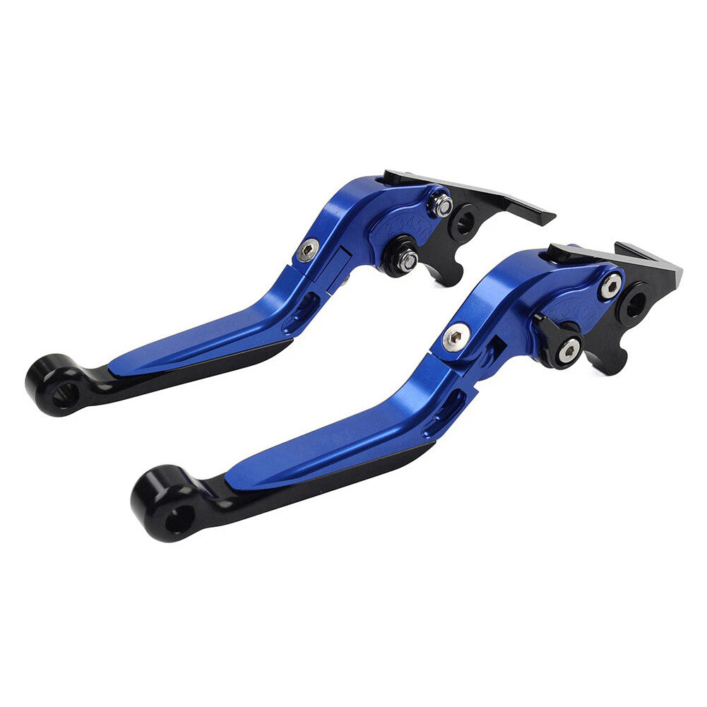 CNC Folding Extendable Brake Clutch Levers for Suzuki GSXS125 GSXR150 17-19 blue Q