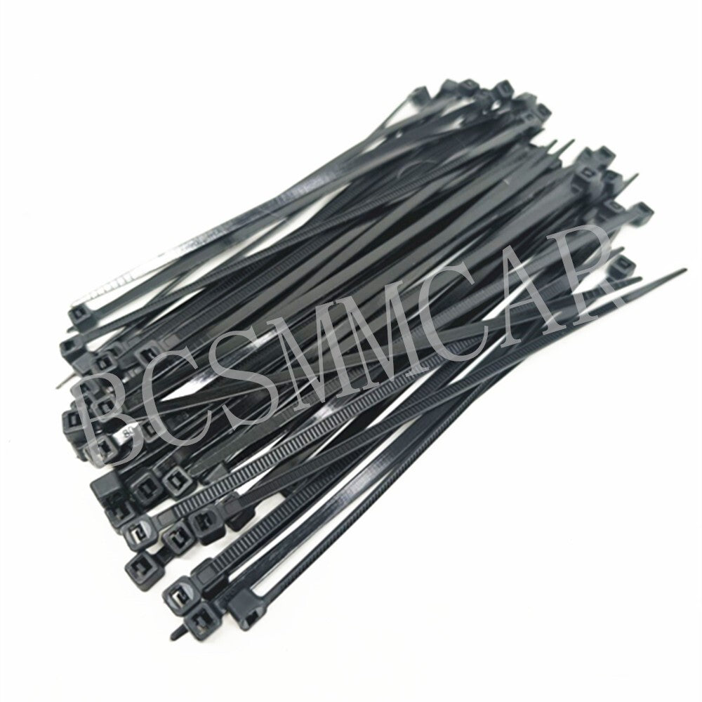 160Pcs Wire Cable Zip Ties Nylon Tie Self-Locking Cable Ties Car Push Mount