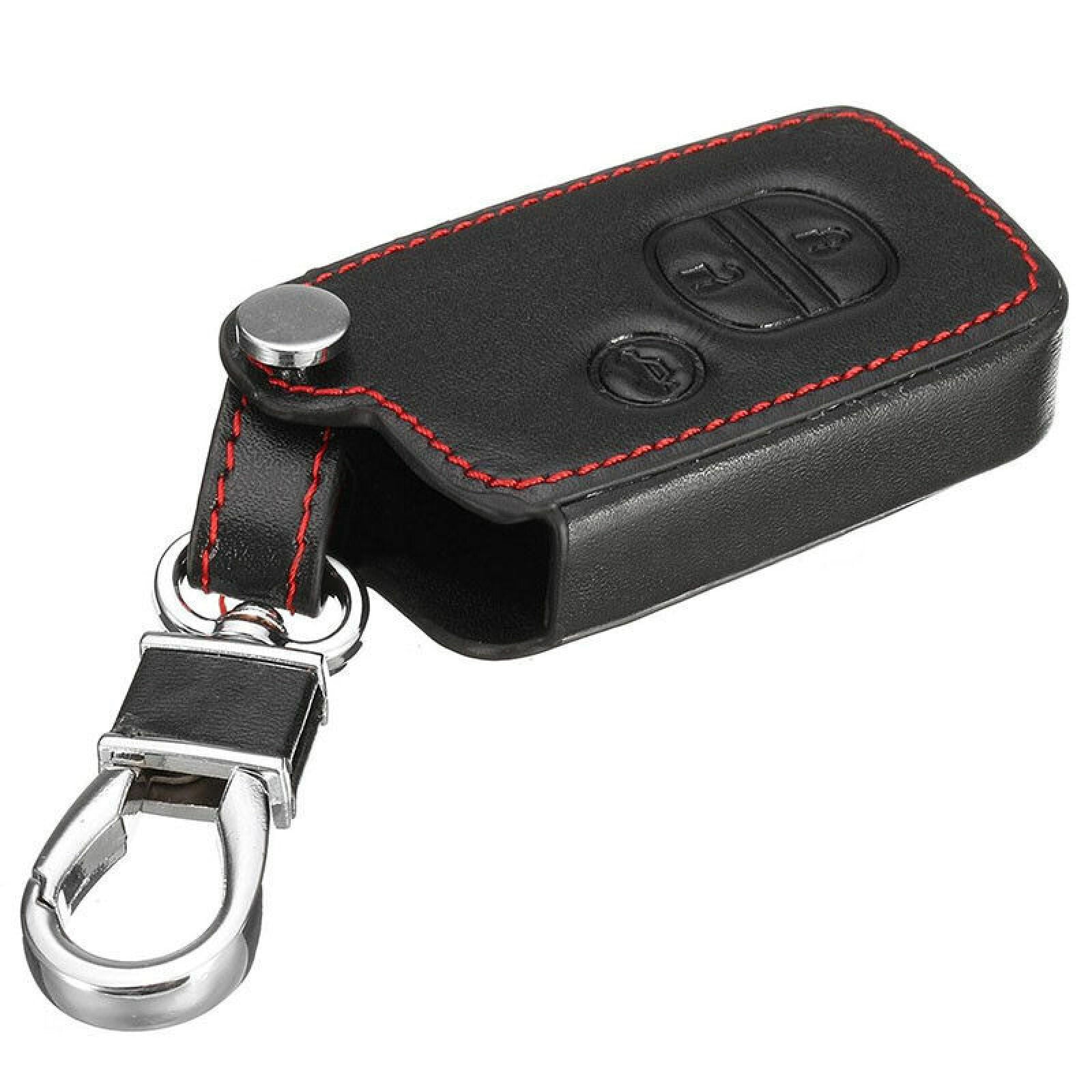 3 Buttons Leather Case Cover Holder for Toyota Prado Crown Reiz Remote for Smart Key