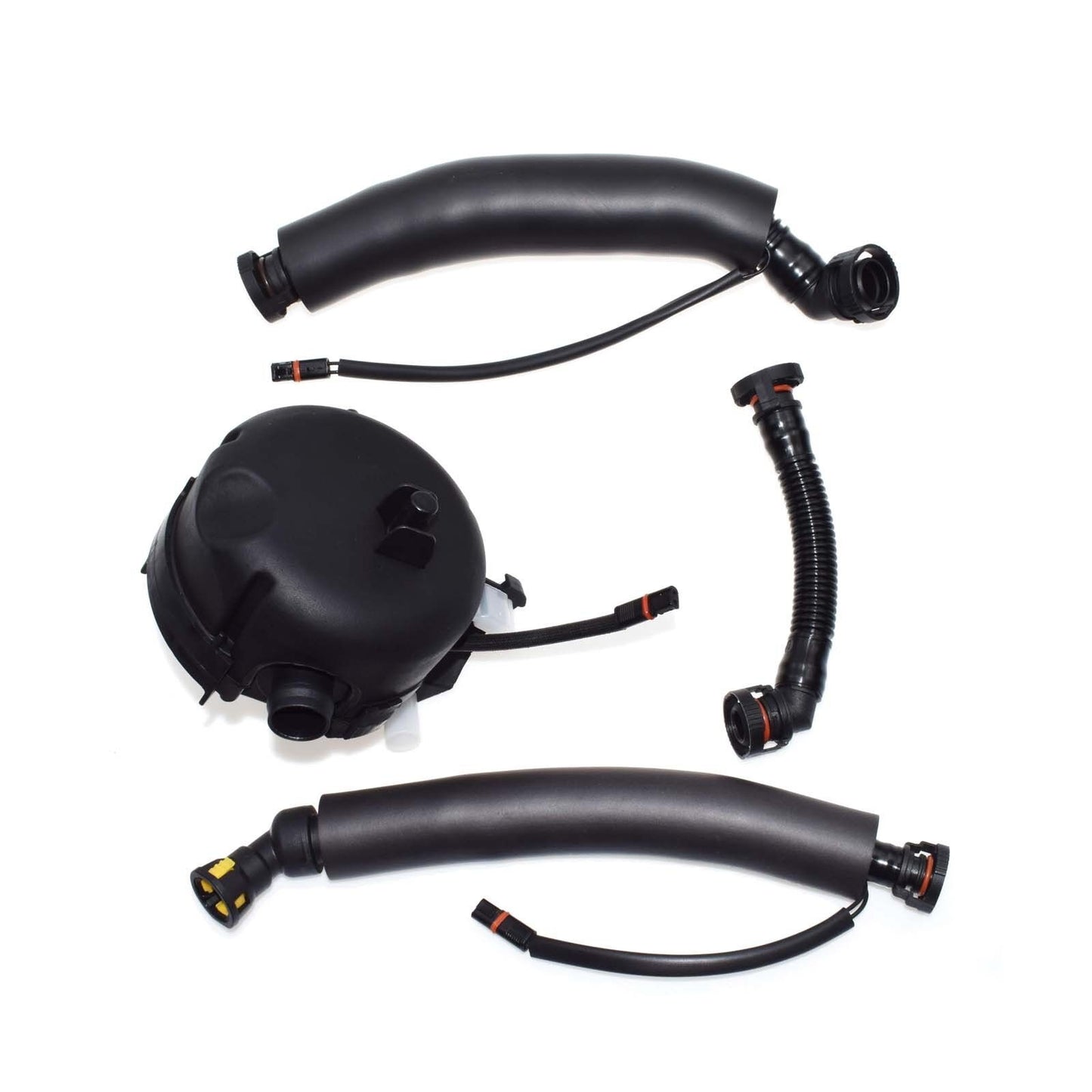 for BMW 5 Series E61 CRANK CASE VALVE OIL SEPARATOR ENGINE BREATHER KIT Set NEW