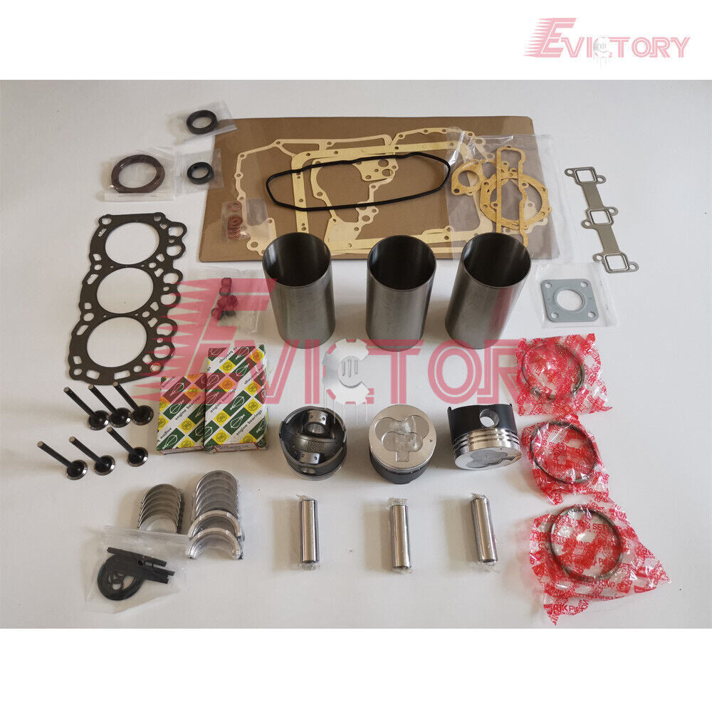 L3E Rebuild Kit Piston Rings Cylinder Liners Head Gaskets Bearings Valve -