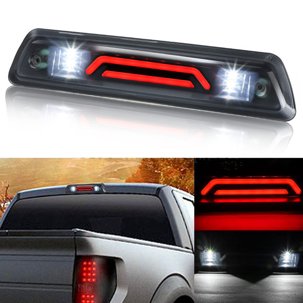 Smoked LED 3RD third brake light and rear taillights suitable for 2009-2014 F-150s. n
