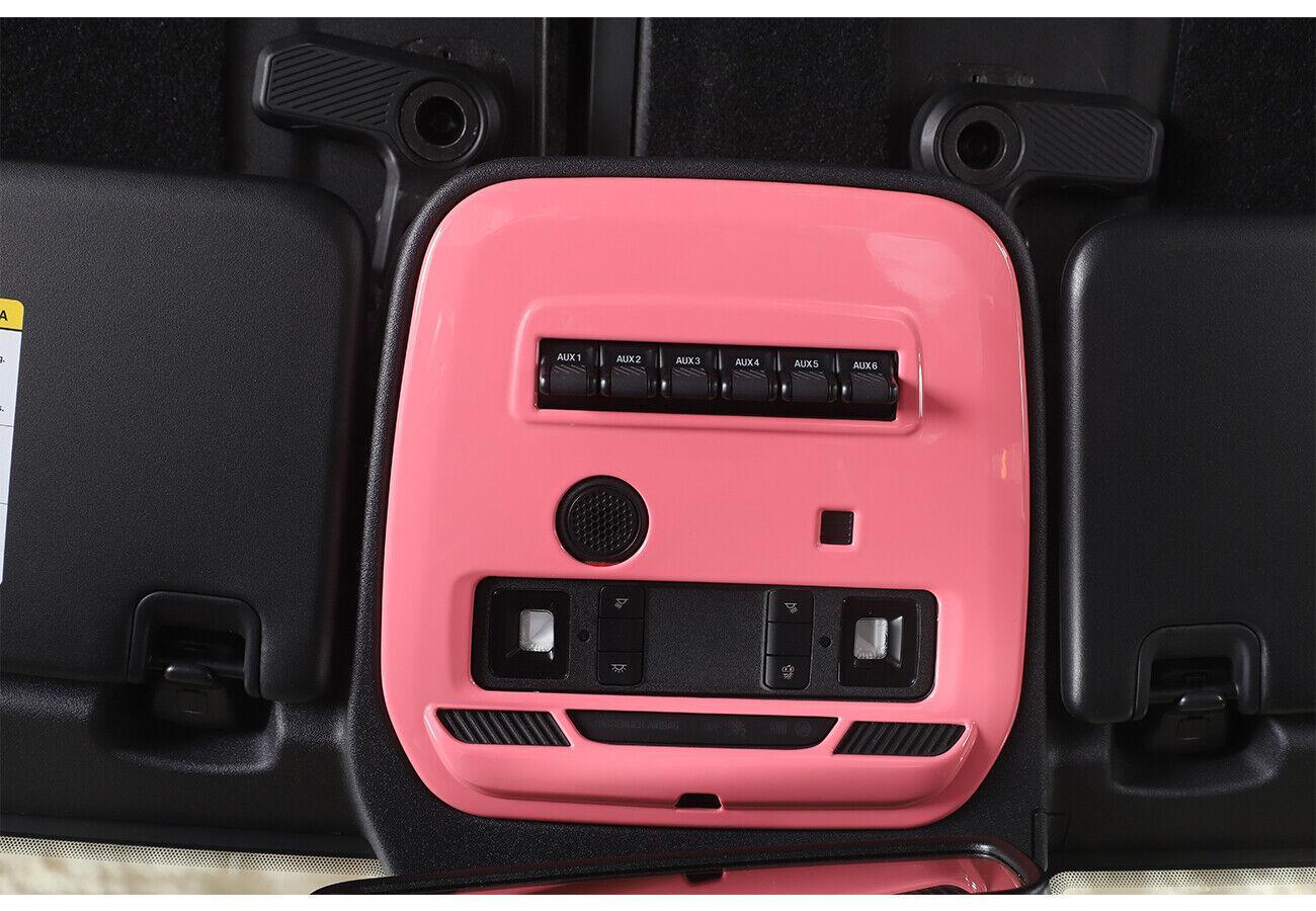 Pink ABS Top Roof Reading Light Panel Trim Cover 1Pcs for Ford Bronco 2021-2023