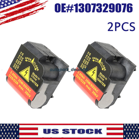 2-Piece Xenon High-Intensity Bulb Igniter Socket Bracket for BMW , for VW , and for Mercedes-Benz (1307329076) Q